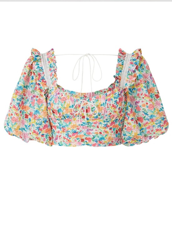 For Love And Lemons Tops - For Love and Lemons Claude Crop Top